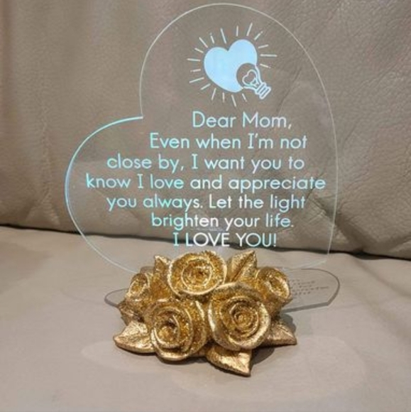 Sweet Gifts for Mom, Multi Color Change LED Cake Topper Heart Shaped LED Stuff - Picture 5 of 6